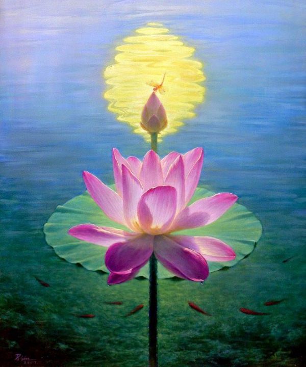 tranh-sen-hong